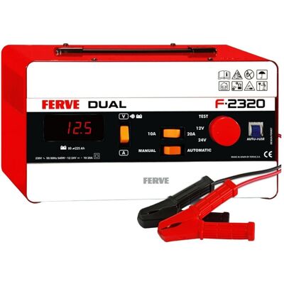 Ferve, Autobatterie Ladegerät, F-2320 Dual Charger for Lead Acid Batteries, 0 (20 A, 12V, 24V) Ferve, Autobatterie Ladegerät, F-2320 Dual Charger for Lead Acid Batteries, 0 (20 A, 12V, 24V)