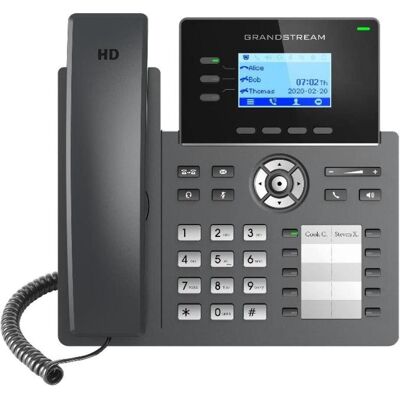 Grandstream GRP2604P - IP-Telefon - Schwarz - Kabelgebundenes Mobilteil - 3 Zeilen - 2000 Ei, Telefon, Schwarz Grandstream GRP2604P - IP-Telefon - Schwarz - Kabelgebundenes Mobilteil - 3 Zeilen - 2000 Ei, Telefon, Schwarz