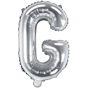 Partydeco Ballon Brief "G" in Silber (1x) Partydeco Ballon Brief "G" in Silber (1x)