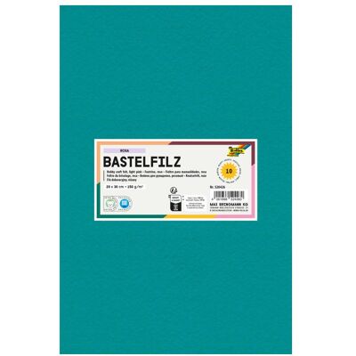Folia Bastelfilz, (B)200 x (H)300 mm, 150 g/qm, pazifik (30 x 20 cm) Folia Bastelfilz, (B)200 x (H)300 mm, 150 g/qm, pazifik (30 x 20 cm)