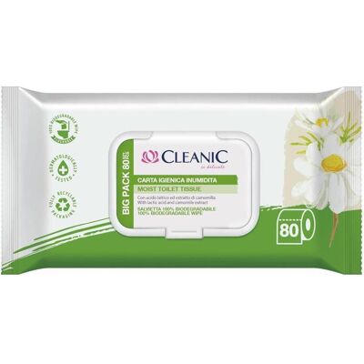 Harper, Toilettenpapier, Cleanic Moist Toilet Paper With Chamomile Extract 1p.-80pcs (1 Stk.) Harper, Toilettenpapier, Cleanic Moist Toilet Paper With Chamomile Extract 1p.-80pcs (1 Stk.)