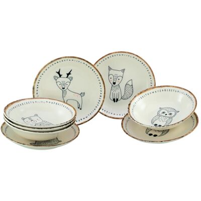 CreaTable, Geschirrset, Freunde des Waldes (8 Stk.) CreaTable, Geschirrset, Freunde des Waldes (8 Stk.)