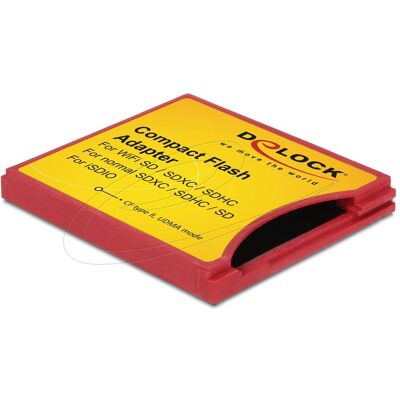 Delock 62542 CF II Adapter für, Speicherkartenlesegerät, Rot Delock 62542 CF II Adapter für, Speicherkartenlesegerät, Rot