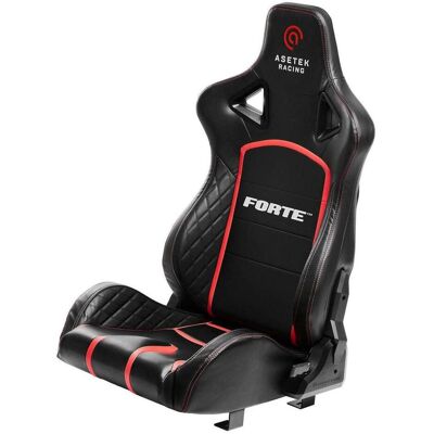 Asetek SimSports Initium Forte Seat, Sim Rig, Rot, Schwarz Asetek SimSports Initium Forte Seat, Sim Rig, Rot, Schwarz
