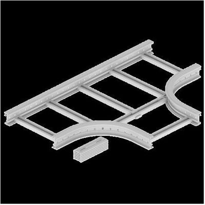 Unex Leitungsführung, 67518-04 T-Abzweiger 85x500 R300 aus U23X RAL7035 (50 cm) Unex Leitungsführung, 67518-04 T-Abzweiger 85x500 R300 aus U23X RAL7035 (50 cm)