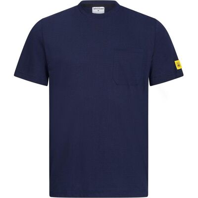 Safeguard, Arbeitsoberteil, ESD-T-Shirt mit Brusttasche, rundhals, 150g/m², marineblau, XS (XS) Safeguard, Arbeitsoberteil, ESD-T-Shirt mit Brusttasche, rundhals, 150g/m², marineblau, XS (XS)