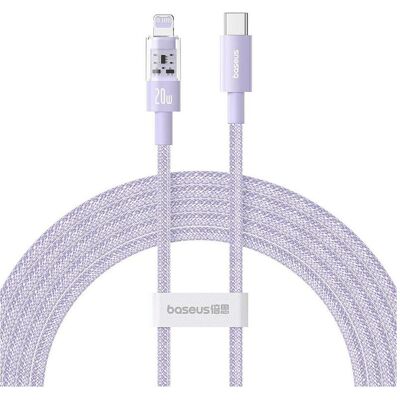 Baseus Gem USB-C zu iP Schnellladekabel 2 m 20 W Lila (2 m, 20 W), USB Kabel Baseus Gem USB-C zu iP Schnellladekabel 2 m 20 W Lila (2 m, 20 W), USB Kabel