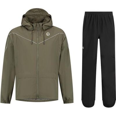 Rogelli, Unisex, Velojacke, Pendler-Essential Regenanzug (XL), Grün, Schwarz, XL Rogelli, Unisex, Velojacke, Pendler-Essential Regenanzug (XL), Grün, Schwarz, XL