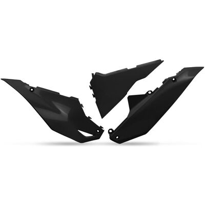 UFO, Motorrad Zubehör, UFO-Heckseitenverkleidungen für Kawasaki KXF 250 (2025–2026) und KXF 450 (2024–2026), Schwarz UFO, Motorrad Zubehör, UFO-Heckseitenverkleidungen für Kawasaki KXF 250 (2025–2026) und KXF 450 (2024–2026), Schwarz