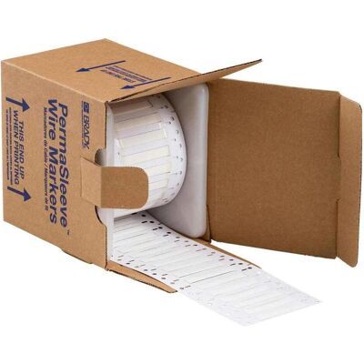 Brady, Etikettenrolle, LSZH-187-2-WT-S, B-7641, PermaSleeve Schrumpfschlauch 2:1, Weiss, 50.80 x 8.50 mm, Low Smoke (50.80 mm) Brady, Etikettenrolle, LSZH-187-2-WT-S, B-7641, PermaSleeve Schrumpfschlauch 2:1, Weiss, 50.80 x 8.50 mm, Low Smoke (50.80 mm)