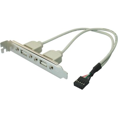Shiverpeaks S/CONN maximum connectivity USB 2.0 Bracket, 2 x USB A- Buchse auf 10 pol Stecker für Motherboards (10 m, USB 2.0), USB Kabel Shiverpeaks S/CONN maximum connectivity USB 2.0 Bracket, 2 x USB A- Buchse auf 10 pol Stecker für Motherboards (10 m, USB 2.0), USB Kabel