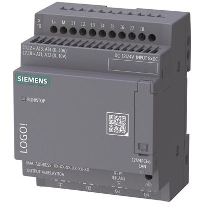 Siemens Zubehör Steuerungstechnik, LOGO! 12/24 6ED1052-2MD08-0BA3 RCEo LOGO! Basismodule o.Display Siemens Zubehör Steuerungstechnik, LOGO! 12/24 6ED1052-2MD08-0BA3 RCEo LOGO! Basismodule o.Display