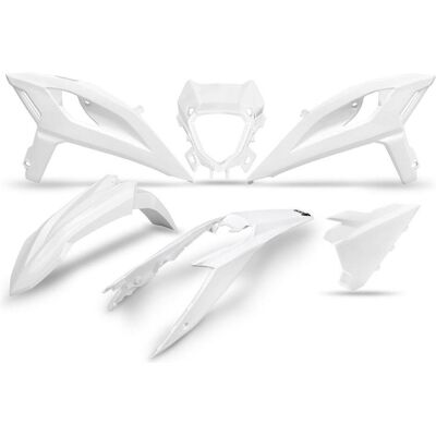UFO Kunststoff-Set Beta RR 2T/4T 250 / 300 / 350 / 400 / 450 '25-'26 Farbe Weiss UFO Kunststoff-Set Beta RR 2T/4T 250 / 300 / 350 / 400 / 450 '25-'26 Farbe Weiss