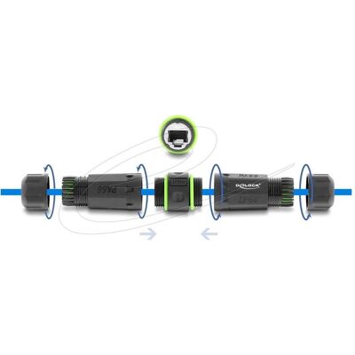 Delock Kabelverbinder RJ12 Buchse zu RJ12 Buchse mit M20 x 1,5 mm Gewinde IP68 staub- und wasserdicht, Telefon Zubehör Delock Kabelverbinder RJ12 Buchse zu RJ12 Buchse mit M20 x 1,5 mm Gewinde IP68 staub- und wasserdicht, Telefon Zubehör