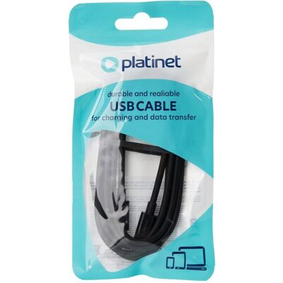 Platinet USB-C zu USB-C 100W Kabel 1,5 m schwarz (1.50 m, USB 2.0, 100 W), USB Kabel Platinet USB-C zu USB-C 100W Kabel 1,5 m schwarz (1.50 m, USB 2.0, 100 W), USB Kabel