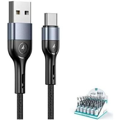 USAMS U55 2A USB-C Geflochtener Kabel - Kabel USAMS U55 2A USB-C Geflochtener Kabel - Kabel