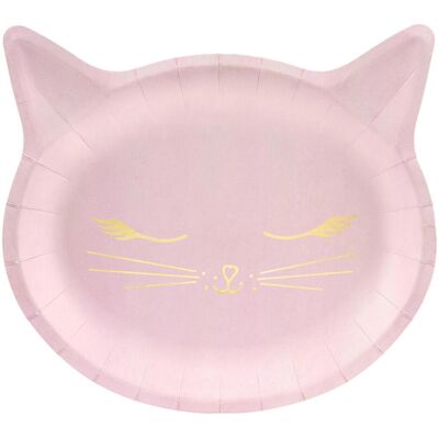 Amscan, Einweggeschirr, Katze (6x) Amscan, Einweggeschirr, Katze (6x)