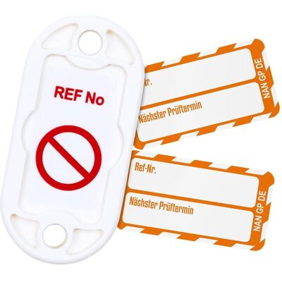 Brady, Sicherheitskennzeichnung, NAN-DE-PK-GP-OR, Nanotag™ Set, 20 Nanotag Haltern, 20 x Nanotag Einsteckschild (Weiss auf Ora Brady, Sicherheitskennzeichnung, NAN-DE-PK-GP-OR, Nanotag™ Set, 20 Nanotag Haltern, 20 x Nanotag Einsteckschild (Weiss auf Ora