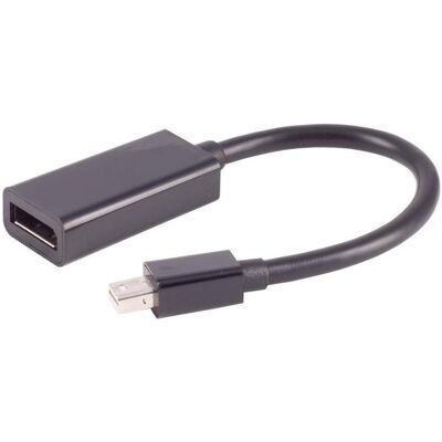 Shiverpeaks S/CONN maximum connectivity Mini DisplayPort 1.2 Adapter, Mini DisplayPort Stecker auf DisplayPort B (Mini DP, DisplayPort), Video Adapter, Schwarz Shiverpeaks S/CONN maximum connectivity Mini DisplayPort 1.2 Adapter, Mini DisplayPort Stecker auf DisplayPort B (Mini DP, DisplayPort), Video Adapter, Schwarz