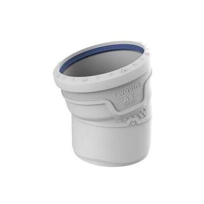 Wavin Zubehör Sanitärinstallation, AS+ bøjning 125x15° - Hvid, PP-M Wavin Zubehör Sanitärinstallation, AS+ bøjning 125x15° - Hvid, PP-M
