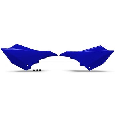UFO, Motorrad Zubehör, UFO-Heckseitenabdeckungen für Yamaha YZ 125/250 (Modelljahre 2022–2026), Blau UFO, Motorrad Zubehör, UFO-Heckseitenabdeckungen für Yamaha YZ 125/250 (Modelljahre 2022–2026), Blau