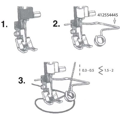 Husqvarna Kordonierfuss, Nähzubehör Husqvarna Kordonierfuss, Nähzubehör