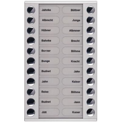TCS, Zubehör Gebäudesicherheit, PET22-EN/04 Audio AuÃenstation Erweiterung für PES/VPES 22 Tasten 2-reihig A TCS, Zubehör Gebäudesicherheit, PET22-EN/04 Audio AuÃenstation Erweiterung für PES/VPES 22 Tasten 2-reihig A