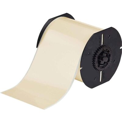 Brady, Etikettenrolle, B30C-4000-569-TN, Hochleistungs-Polyester, Tan (Beige), glänzend, 101.60 mm x 30.48 m, perma (107.95 mm) Brady, Etikettenrolle, B30C-4000-569-TN, Hochleistungs-Polyester, Tan (Beige), glänzend, 101.60 mm x 30.48 m, perma (107.95 mm)