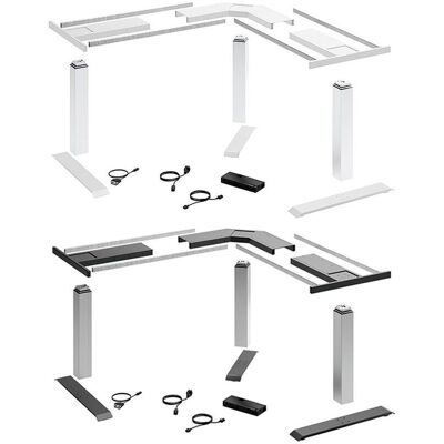 Hettich, Tischbeine + Tischgestell, Tischgestell-Set 90°-Winkel LegaDrive Hettich, Tischbeine + Tischgestell, Tischgestell-Set 90°-Winkel LegaDrive