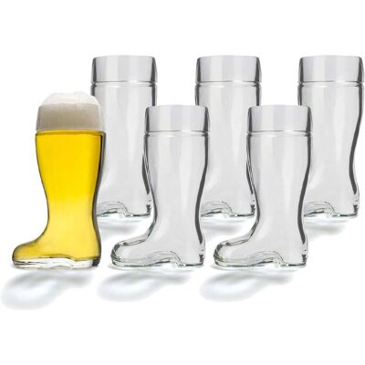 Stölzle - Bierglas Stiefel - 1L, 6 Stück - Bierglas Stölzle - Bierglas Stiefel - 1L, 6 Stück - Bierglas
