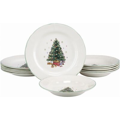 CreaTable, Geschirrset, Tannenbaum (12 Stk.) CreaTable, Geschirrset, Tannenbaum (12 Stk.)