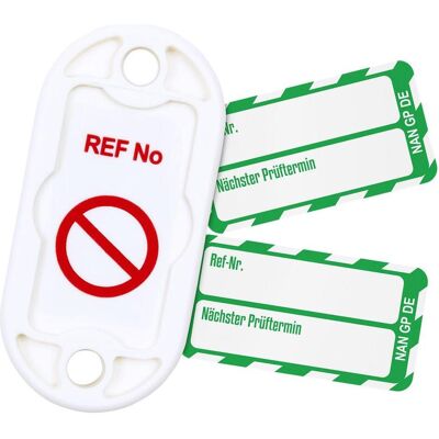 Brady, Sicherheitskennzeichnung, NAN-DE-PK-GP-GN, Nanotag™ Set, 20 Nanotag Haltern, 20 x Nanotag Einsteckschild (Weiss auf Grü Brady, Sicherheitskennzeichnung, NAN-DE-PK-GP-GN, Nanotag™ Set, 20 Nanotag Haltern, 20 x Nanotag Einsteckschild (Weiss auf Grü