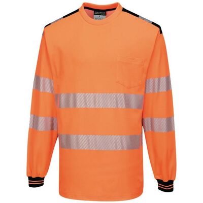 Portwest, Arbeitsoberteil, Warnschutz langarm T-Shirt T185 (XL) Portwest, Arbeitsoberteil, Warnschutz langarm T-Shirt T185 (XL)