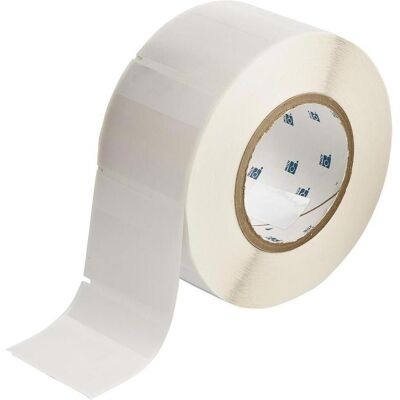 Brady, Etikettenrolle, THT-26-417-1, selbstlaminierendes Vinyl, Weiss/Transparent, 63.50 x 19.05(57.15) mm, permanen (63.50 mm) Brady, Etikettenrolle, THT-26-417-1, selbstlaminierendes Vinyl, Weiss/Transparent, 63.50 x 19.05(57.15) mm, permanen (63.50 mm)
