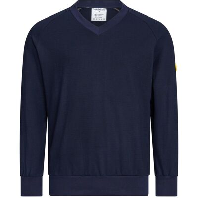 Safeguard, Arbeitsoberteil, ESD-Sweatshirt, V-Ausschnitt, 280g/m², marineblau, XXL (XXL) Safeguard, Arbeitsoberteil, ESD-Sweatshirt, V-Ausschnitt, 280g/m², marineblau, XXL (XXL)