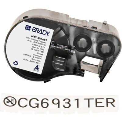 Brady M4C-500-461 Polyester Etikettenband - Permanent, 12,7 mm x 7,62 m Brady M4C-500-461 Polyester Etikettenband - Permanent, 12,7 mm x 7,62 m
