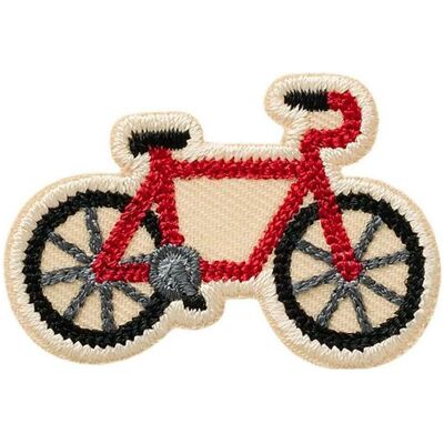 Mono Quick Fahrrad, Applikationen, Rot, Mehrfarbig Mono Quick Fahrrad, Applikationen, Rot, Mehrfarbig