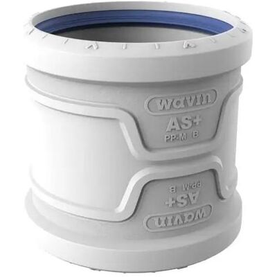 Wavin Rohrverbindungstechnik, AS+ skydemuffe 125 - Hvid, PP-M Wavin Rohrverbindungstechnik, AS+ skydemuffe 125 - Hvid, PP-M