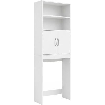Relaxdays Waschmaschinenschrank, Waschmaschinenschrank, Weiss, Silber Relaxdays Waschmaschinenschrank, Waschmaschinenschrank, Weiss, Silber