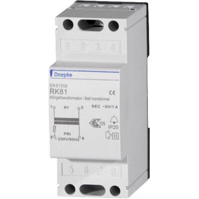 Doepke RK 81 - Klingeltransformator - 8 V 1 A Doepke RK 81 - Klingeltransformator - 8 V 1 A