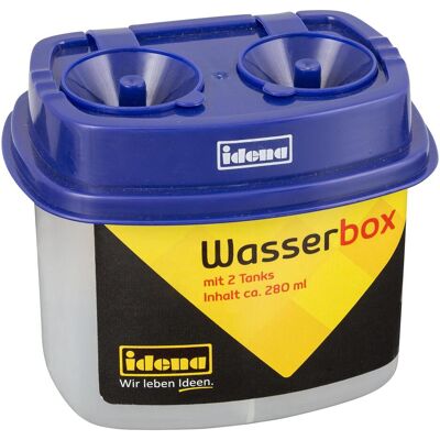 Idena, Mal Zubehör, Wasserbox mit 2 Tanks blau Idena, Mal Zubehör, Wasserbox mit 2 Tanks blau