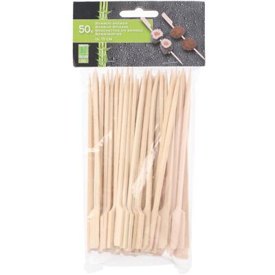 Edco, Einweggeschirr, Skewer bamboo 50pc 15cmx9x3mm (50x) Edco, Einweggeschirr, Skewer bamboo 50pc 15cmx9x3mm (50x)