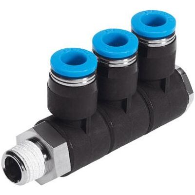 Festo, Rohrverbindungstechnik, Verteiler 153224 QSLV3-1/8-8 1 St. Festo, Rohrverbindungstechnik, Verteiler 153224 QSLV3-1/8-8 1 St.
