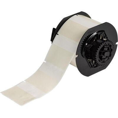 Brady, Etikettenrolle, B33-26-417, selbstlaminierendes Vinyl, Weiss/Transparent, 63.50 x 19.05(57.15) mm, permanent (63.50 mm) Brady, Etikettenrolle, B33-26-417, selbstlaminierendes Vinyl, Weiss/Transparent, 63.50 x 19.05(57.15) mm, permanent (63.50 mm)