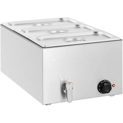 No Name 3207222 Buffetwärmer 4.5 l 600 W Edelstahl, Speisewärmer, Silber No Name 3207222 Buffetwärmer 4.5 l 600 W Edelstahl, Speisewärmer, Silber