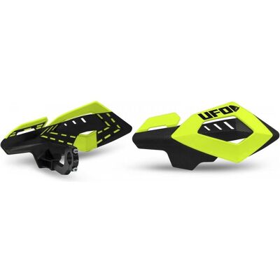 UFO, Motorrad Zubehör, Handschutz (Lenker) Bögen Farbe Fluo Gelb (Mit 22-Mm-Halterungen) UFO, Motorrad Zubehör, Handschutz (Lenker) Bögen Farbe Fluo Gelb (Mit 22-Mm-Halterungen)