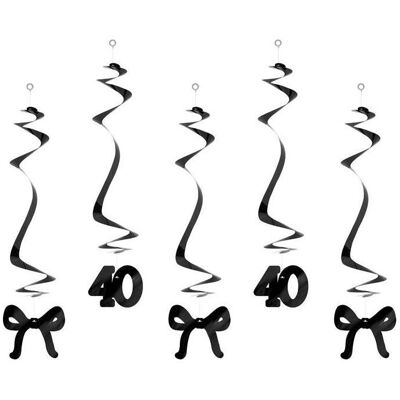 Burga Schleifen 40 mit Schleifen, schwarz, 50 cm, 5 Stk (5 Stk.) Burga Schleifen 40 mit Schleifen, schwarz, 50 cm, 5 Stk (5 Stk.)