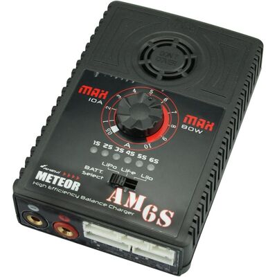 Amewi Meteor Ladegerät AM6S LiPo, LiFe, LiIon, RC Ladegerät, Schwarz Amewi Meteor Ladegerät AM6S LiPo, LiFe, LiIon, RC Ladegerät, Schwarz
