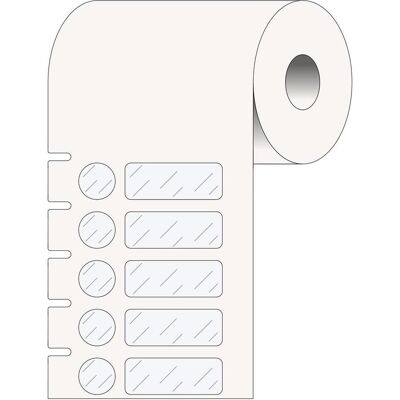 Brady, Etikettenrolle, THT-304-7600-3, Polypropylen, Transparent, glänzend, 25.40 x 9.53 mm, mit Deckeletikett 9.53 Brady, Etikettenrolle, THT-304-7600-3, Polypropylen, Transparent, glänzend, 25.40 x 9.53 mm, mit Deckeletikett 9.53