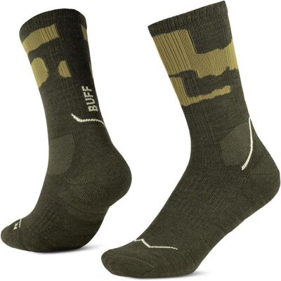 Buff, Unisex, Sportsocken, Merino Mw Crew Socks Beetle (42 - 44), Grün Buff, Unisex, Sportsocken, Merino Mw Crew Socks Beetle (42 - 44), Grün